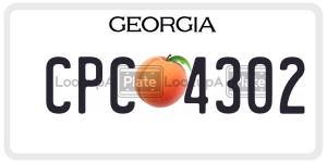 CPC4302 license plate in Georgia