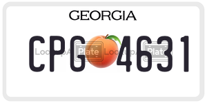 CPG4631 license plate in Georgia