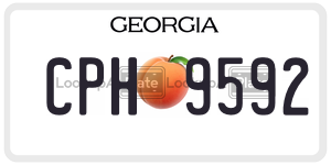 CPH9592  license plate in GA