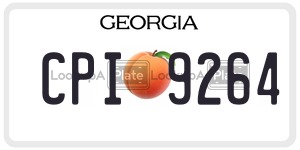 CPI9264  license plate in GA