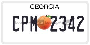 CPM2342  license plate in GA
