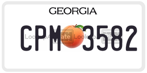 CPM3582  license plate in GA
