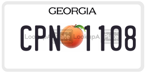 CPN1108 license plate in Georgia