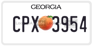 CPX3954  license plate in GA