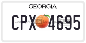 CPX4695 license plate in Georgia