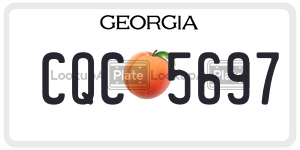 CQC5697 license plate in Georgia