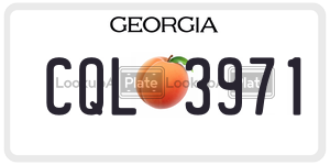 CQL3971 license plate in Georgia
