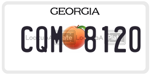 CQM8120  license plate in GA
