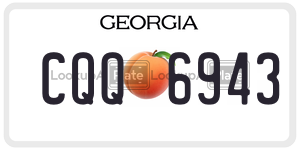 CQQ6943  license plate in GA