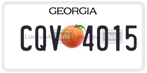 CQV4015  license plate in GA