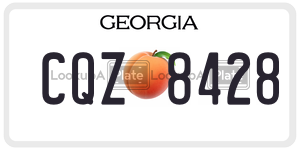 CQZ8428  license plate in GA