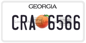 CRA6566  license plate in GA