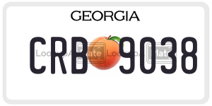 CRB9038  license plate in GA