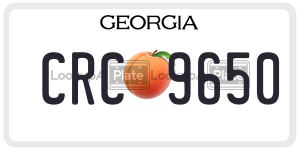 CRC9650  license plate in GA