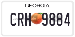 CRH9884 license plate in Georgia