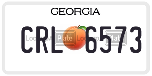 CRL6573  license plate in GA