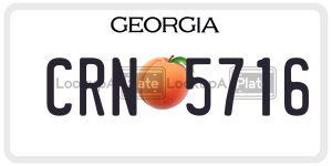 CRN5716 license plate in Georgia