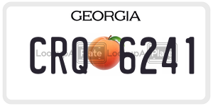 CRQ6241 license plate in Georgia
