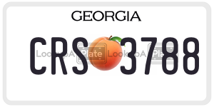 CRS3788  license plate in GA