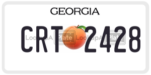 CRT2428  license plate in GA