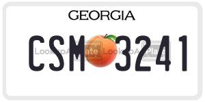 CSM3241  license plate in GA