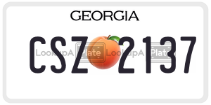 CSZ2137  license plate in GA