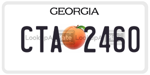 CTA2460  license plate in GA