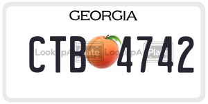 CTB4742  license plate in GA