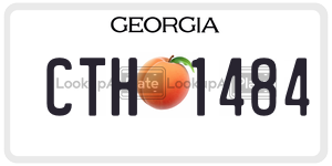 CTH1484 license plate in Georgia