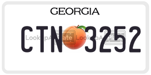 CTN3252  license plate in GA