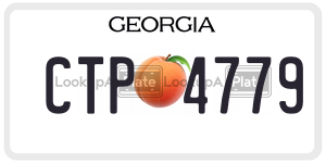CTP4779  license plate in GA
