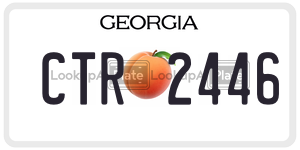 CTR2446  license plate in GA