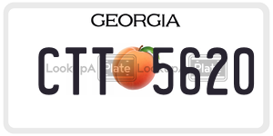 CTT5620 license plate in Georgia