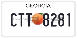 CTT8281  license plate in GA