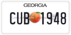 CUB1948  license plate in GA