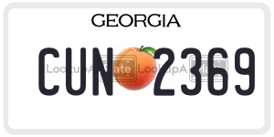 CUN2369  license plate in GA