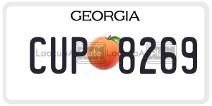 CUP8269  license plate in GA