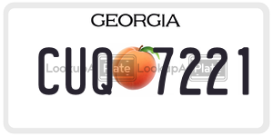 CUQ7221  license plate in GA