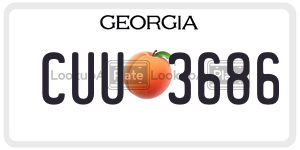 CUU3686 license plate in Georgia