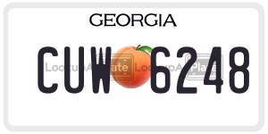 CUW6248 license plate in Georgia