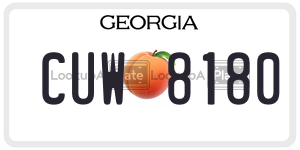 CUW8180  license plate in GA