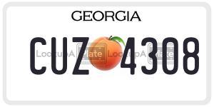 CUZ4308  license plate in GA