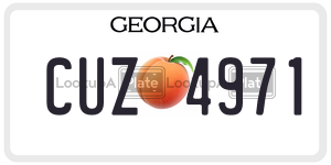 CUZ4971  license plate in GA