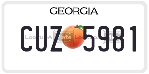 CUZ5981  license plate in GA