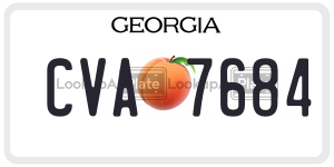 CVA7684  license plate in GA