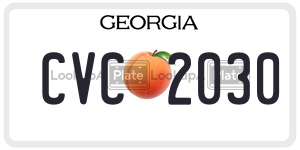 CVC2030  license plate in GA