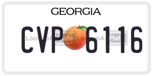 CVP6116 license plate in Georgia