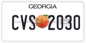 CVS2030  license plate in GA