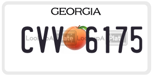 CVV6175  license plate in GA