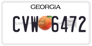 CVW6472  license plate in GA